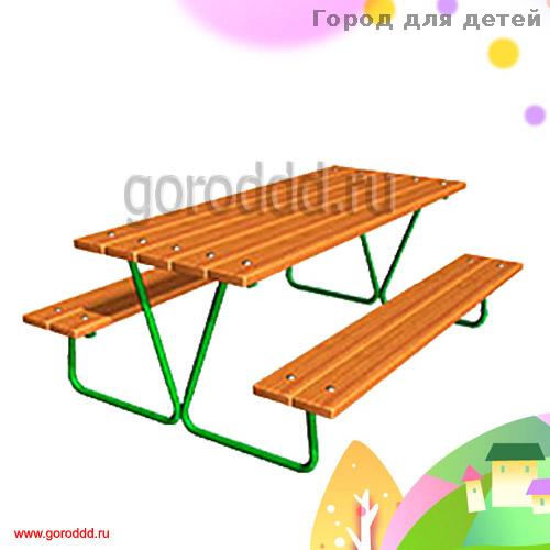 Заказать дачный стол со скамейками для улицы «Сверчок»